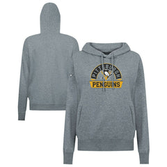 Pittsburgh Penguins Levelwear Women's Adorn Banner Arch Pullover Hoodie On Sale