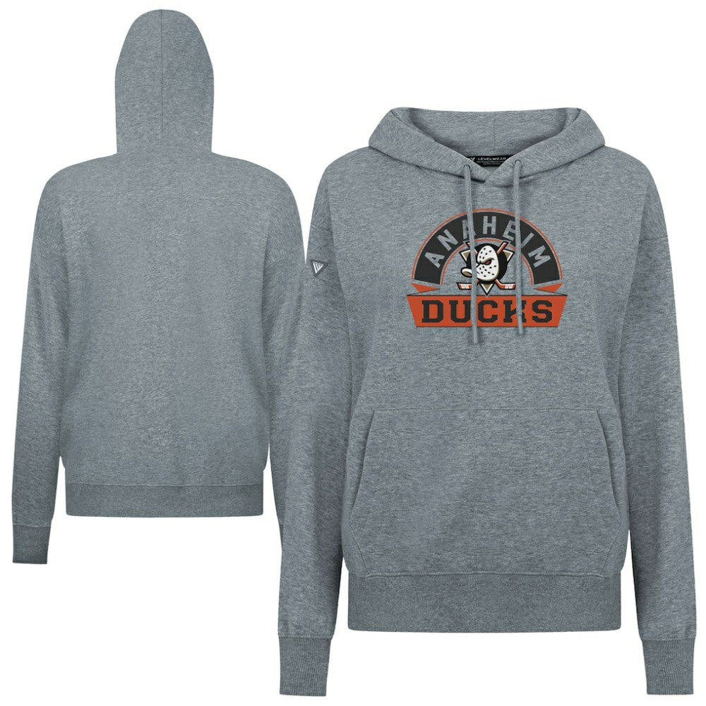 Anaheim Ducks Levelwear Women's Adorn Banner Arch Pullover Hoodie Sale