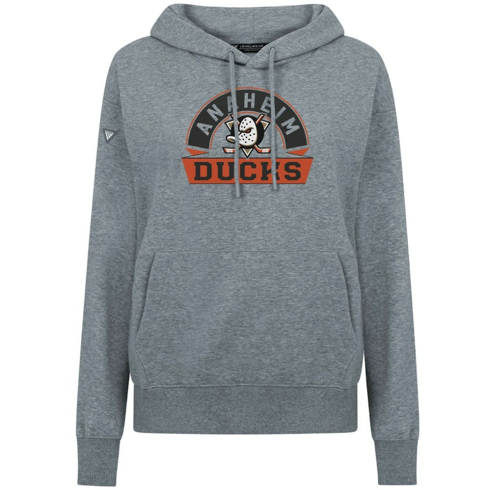 Anaheim Ducks Levelwear Women's Adorn Banner Arch Pullover Hoodie Sale