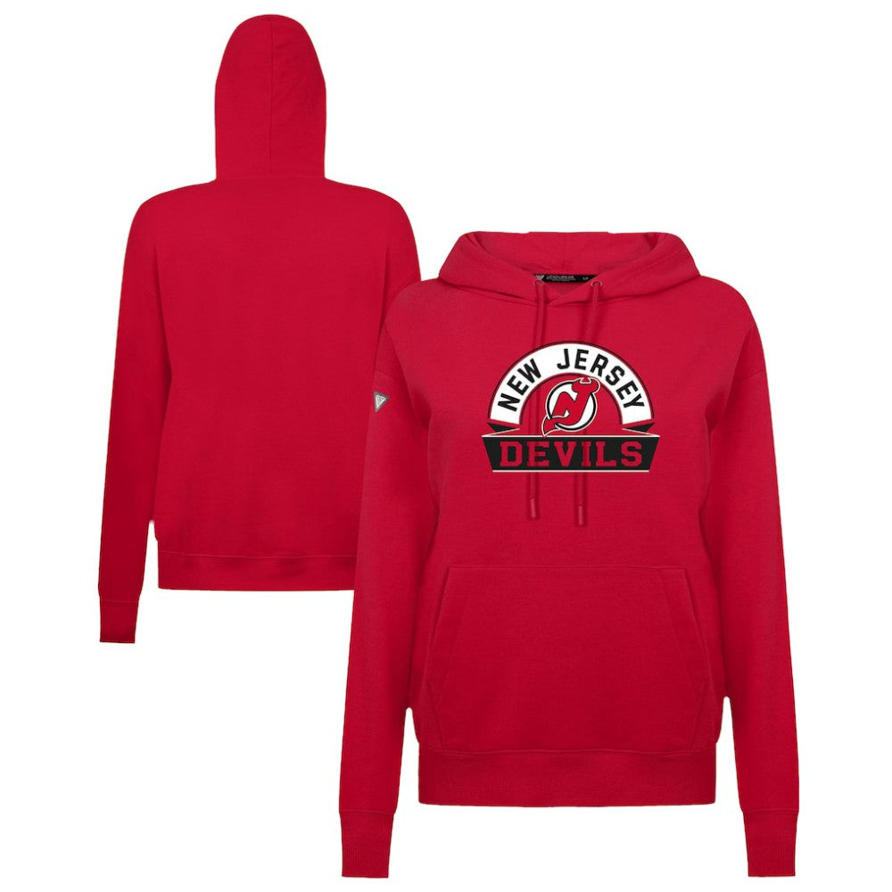 New Jersey Devils Levelwear Women's Adorn Banner Arch Pullover Hoodie Sale