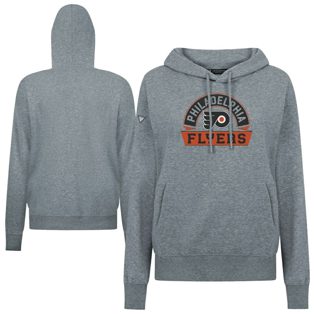 Philadelphia Flyers Levelwear Women's Adorn Banner Arch Pullover Hoodie For Sale