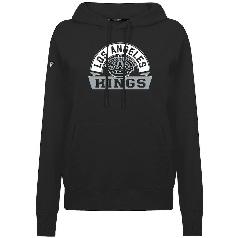 Los Angeles Kings Levelwear Women's Adorn Banner Arch Pullover Hoodie For Sale