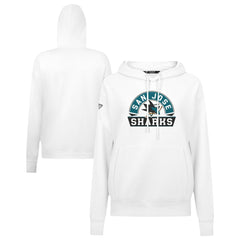 San Jose Sharks Levelwear Women's Adorn Banner Arch Pullover Hoodie Outlet