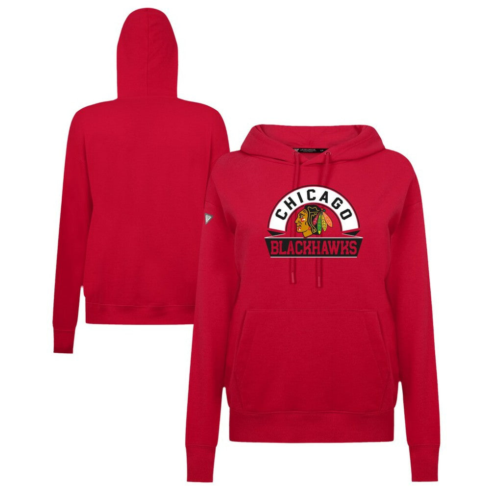 Chicago Blackhawks Levelwear Women's Adorn Banner Arch Pullover Hoodie Online