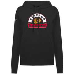 Chicago Blackhawks Levelwear Women's Adorn Banner Arch Pullover Hoodie Outlet
