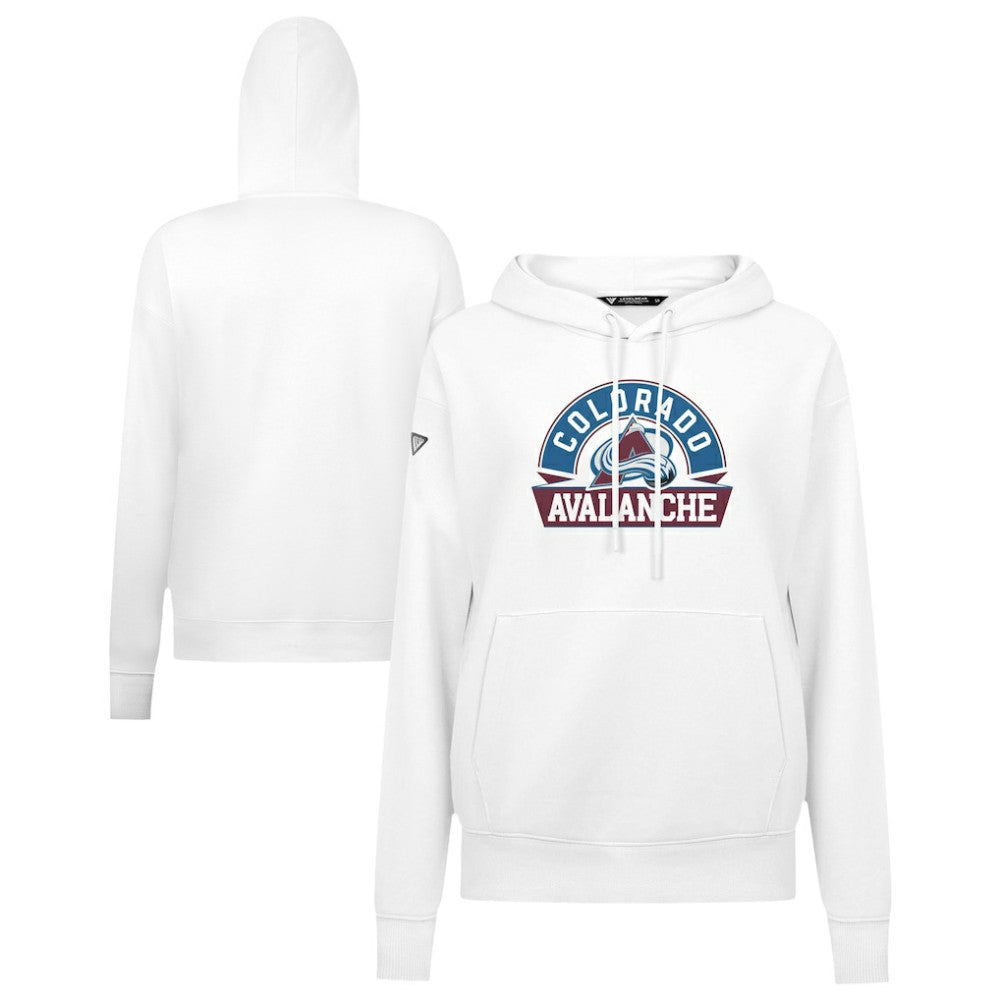 Colorado Avalanche Levelwear Women's Adorn Banner Arch Pullover Hoodie For Sale