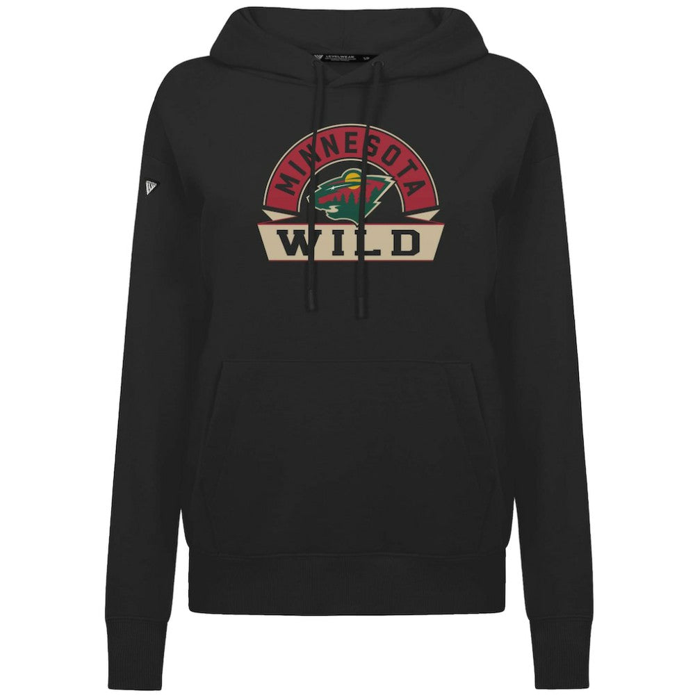 Minnesota Wild Levelwear Women's Adorn Banner Arch Pullover Hoodie Discount