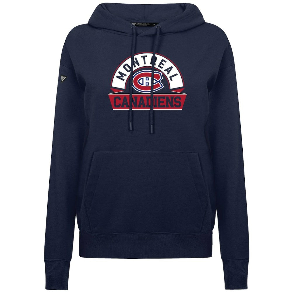 Montreal Canadiens Levelwear Women's Adorn Banner Arch Pullover Hoodie Discount