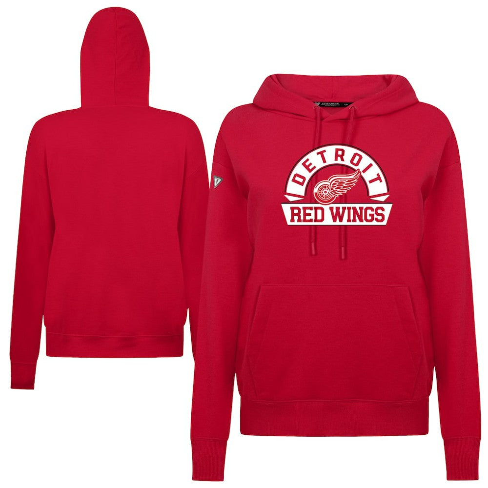 Detroit Red Wings Levelwear Women's Adorn Banner Arch Pullover Hoodie Sale