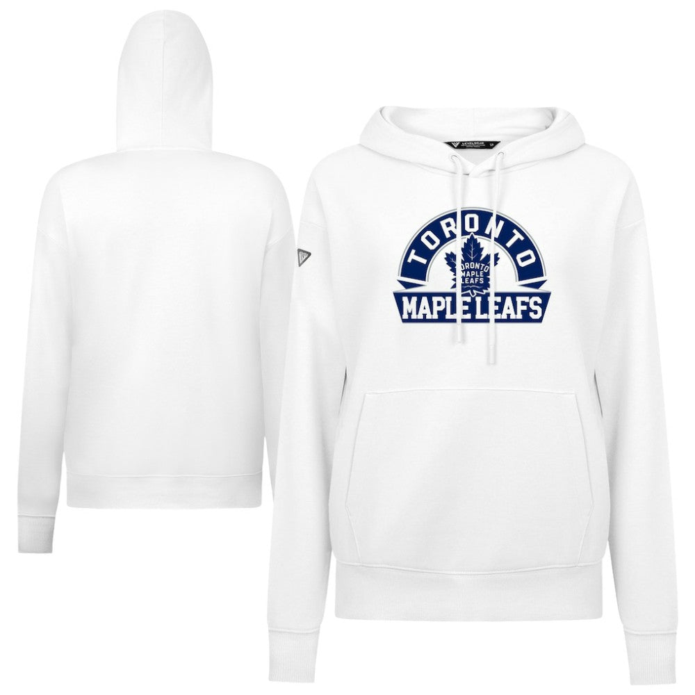 Toronto Maple Leafs Levelwear Women's Adorn Banner Arch Pullover Hoodie Outlet