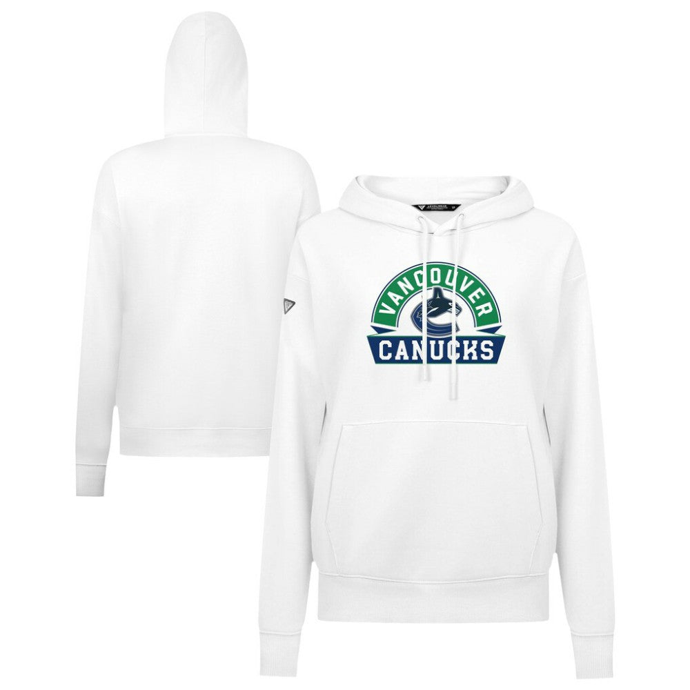 Vancouver Canucks Levelwear Women's Adorn Banner Arch Pullover Hoodie For Sale