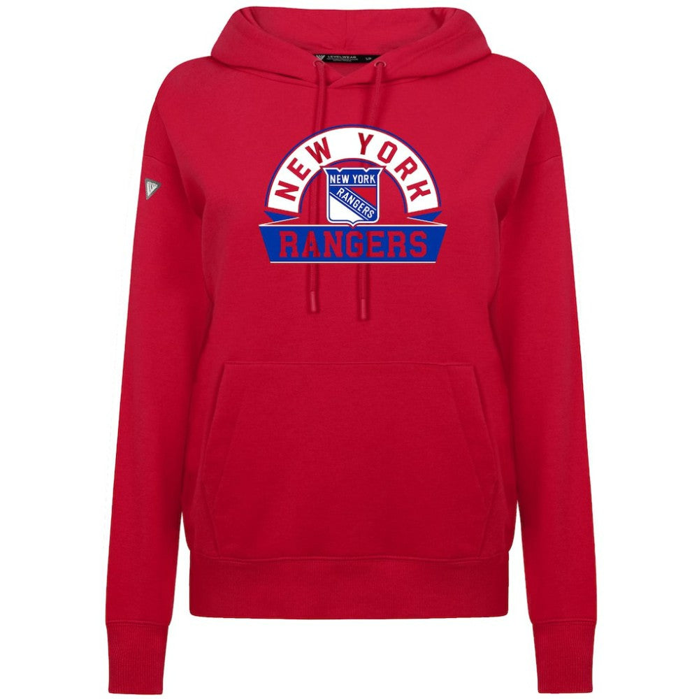 New York Rangers Levelwear Women's Adorn Banner Arch Pullover Hoodie For Sale