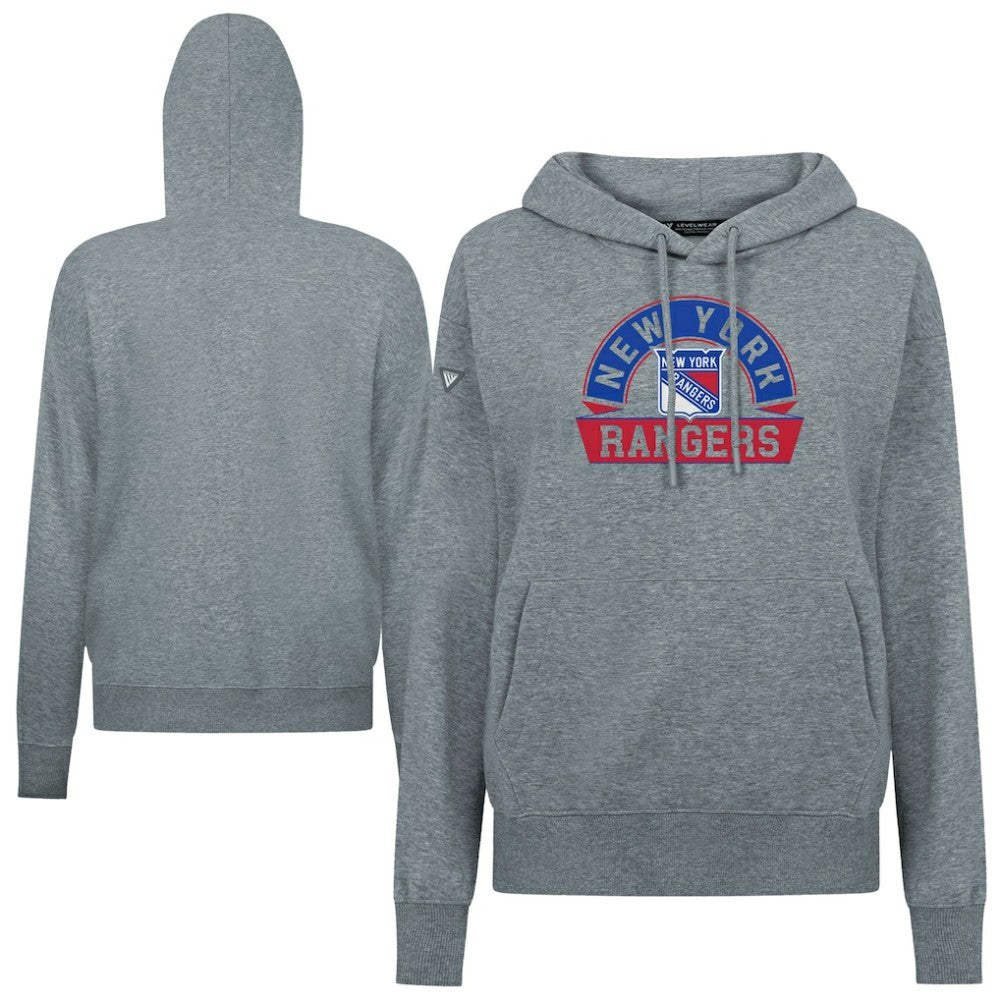 New York Rangers Levelwear Women's Adorn Banner Arch Pullover Hoodie Sale