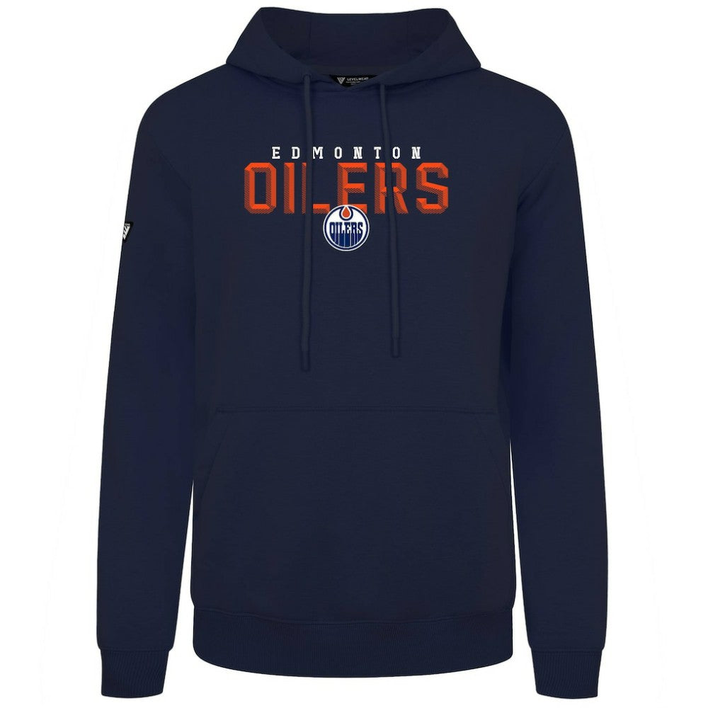 Edmonton Oilers Levelwear Podium Carve Pullover Hoodie On Sale