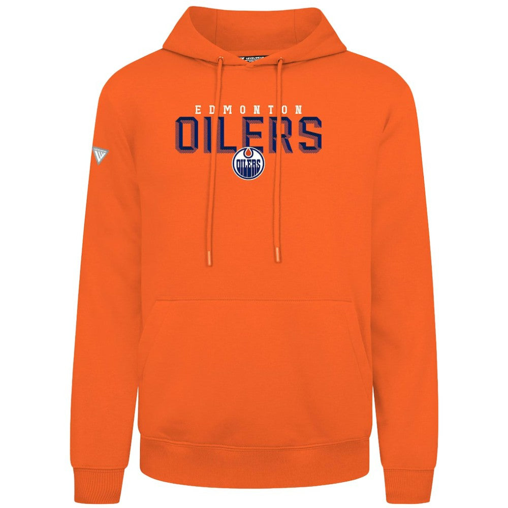 Edmonton Oilers Levelwear Podium Carve Pullover Hoodie On Sale