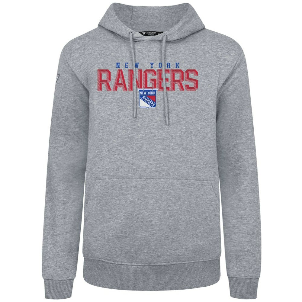 New York Rangers Levelwear Podium Carve Pullover Hoodie Outlet
