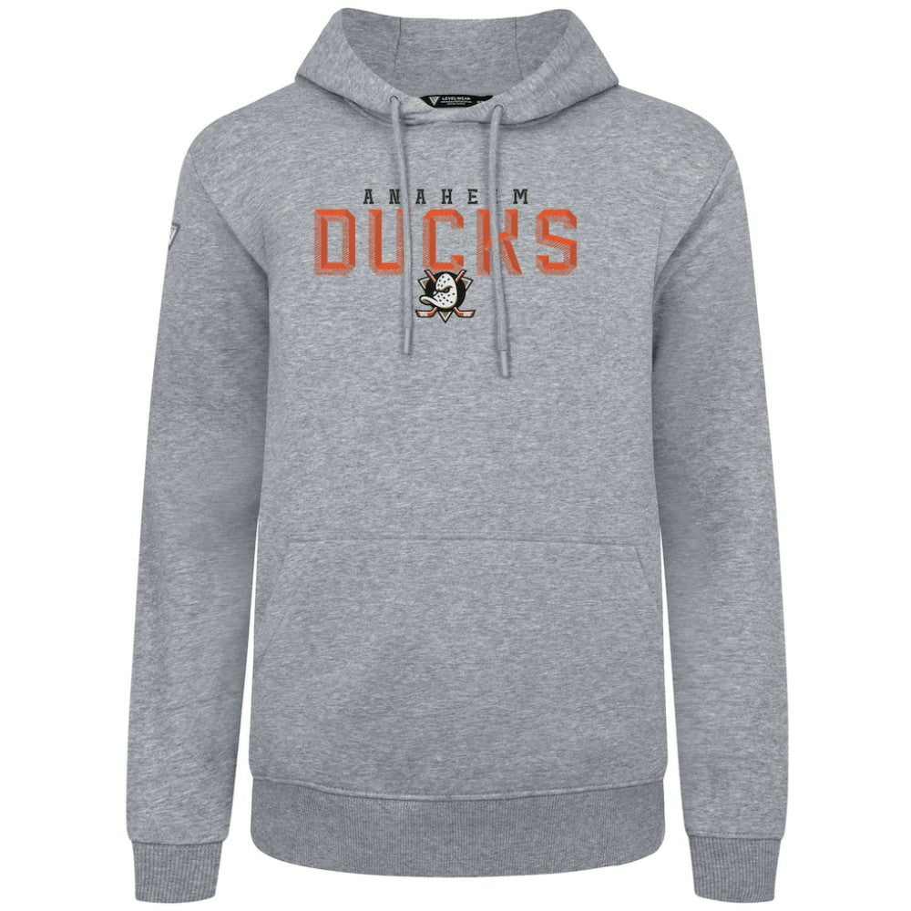 Anaheim Ducks Levelwear Podium Carve Pullover Hoodie On Sale