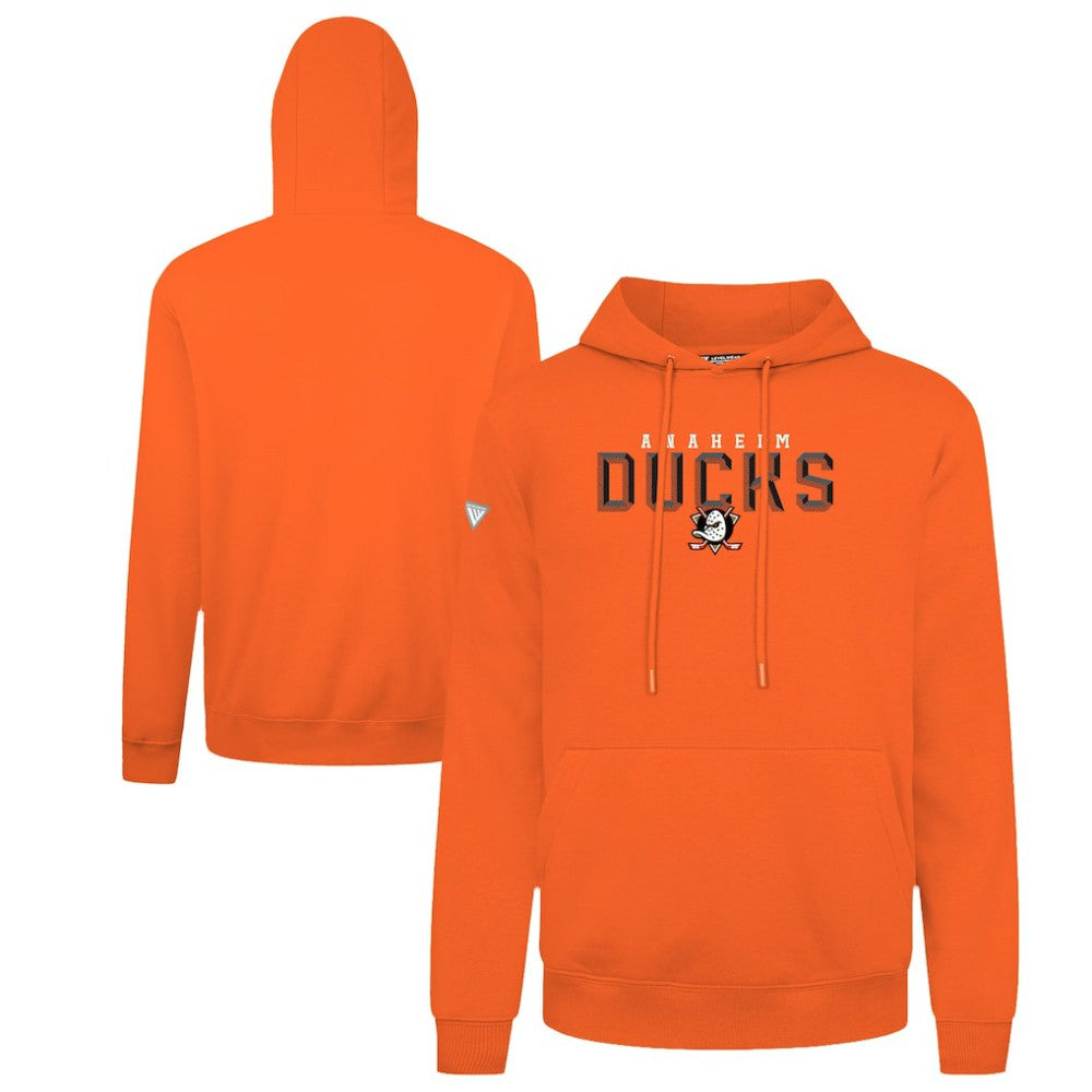 Anaheim Ducks Levelwear Podium Carve Pullover Hoodie On Sale