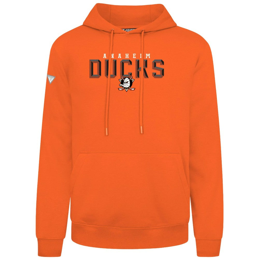Anaheim Ducks Levelwear Podium Carve Pullover Hoodie On Sale