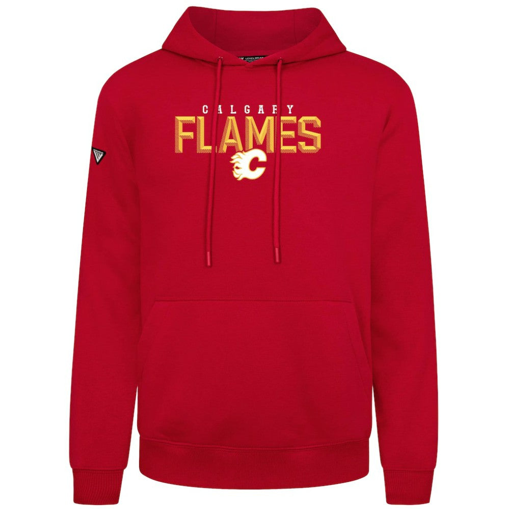 Calgary Flames Levelwear Podium Carve Pullover Hoodie For Sale