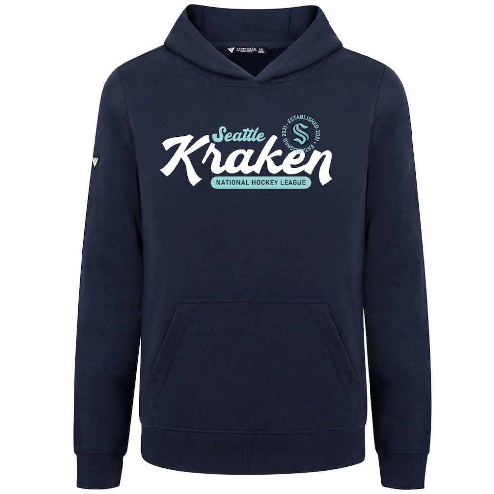Seattle Kraken Levelwear Youth Podium Monument Pullover Hoodie Online
