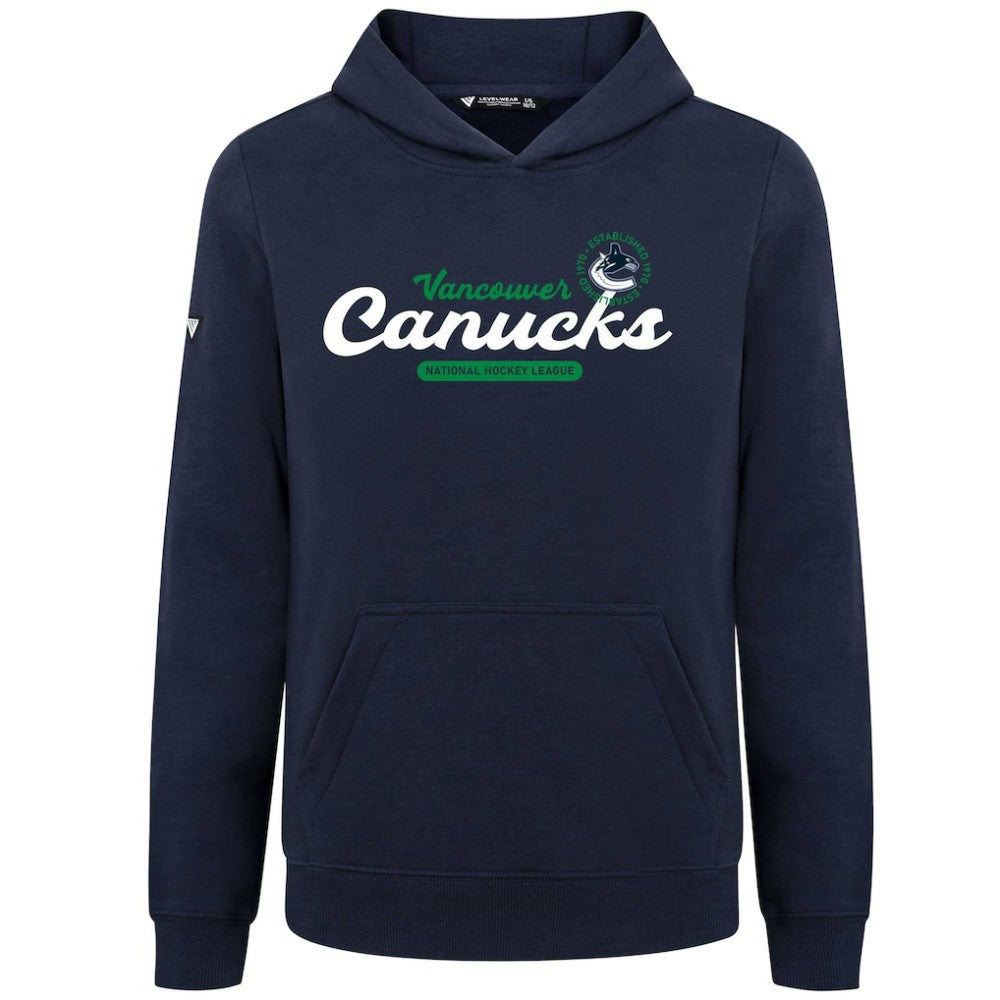 Vancouver Canucks Levelwear Youth Podium Monument Pullover Hoodie On Sale