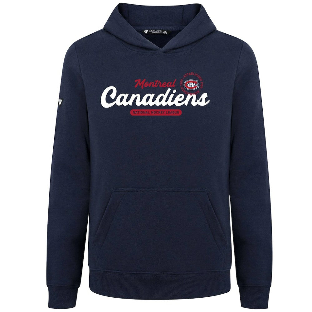 Montreal Canadiens Levelwear Youth Podium Monument Pullover Hoodie On Sale