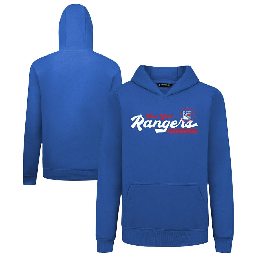 New York Rangers Levelwear Youth Podium Monument Pullover Hoodie Discount