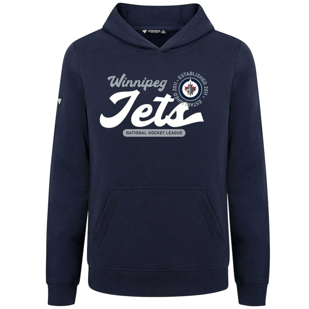 Winnipeg Jets Levelwear Youth Podium Monument Pullover Hoodie On Sale