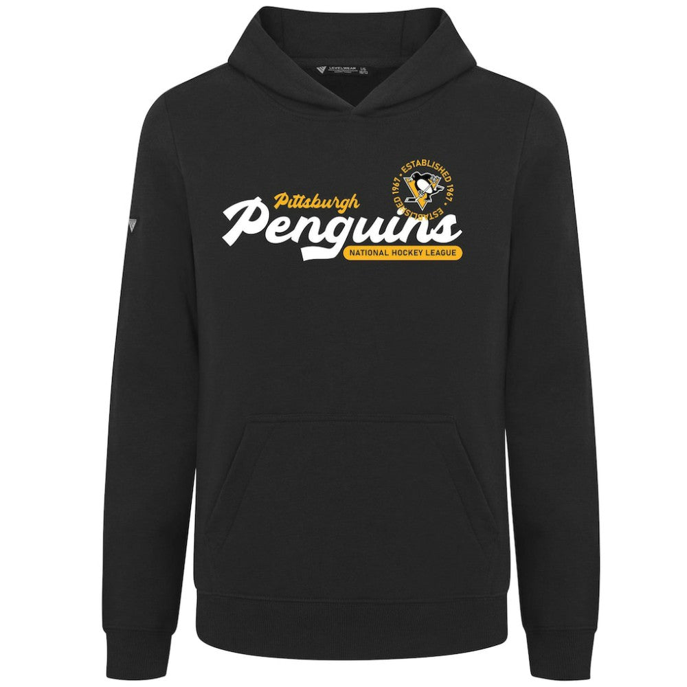 Pittsburgh Penguins Levelwear Youth Podium Monument Pullover Hoodie On Sale
