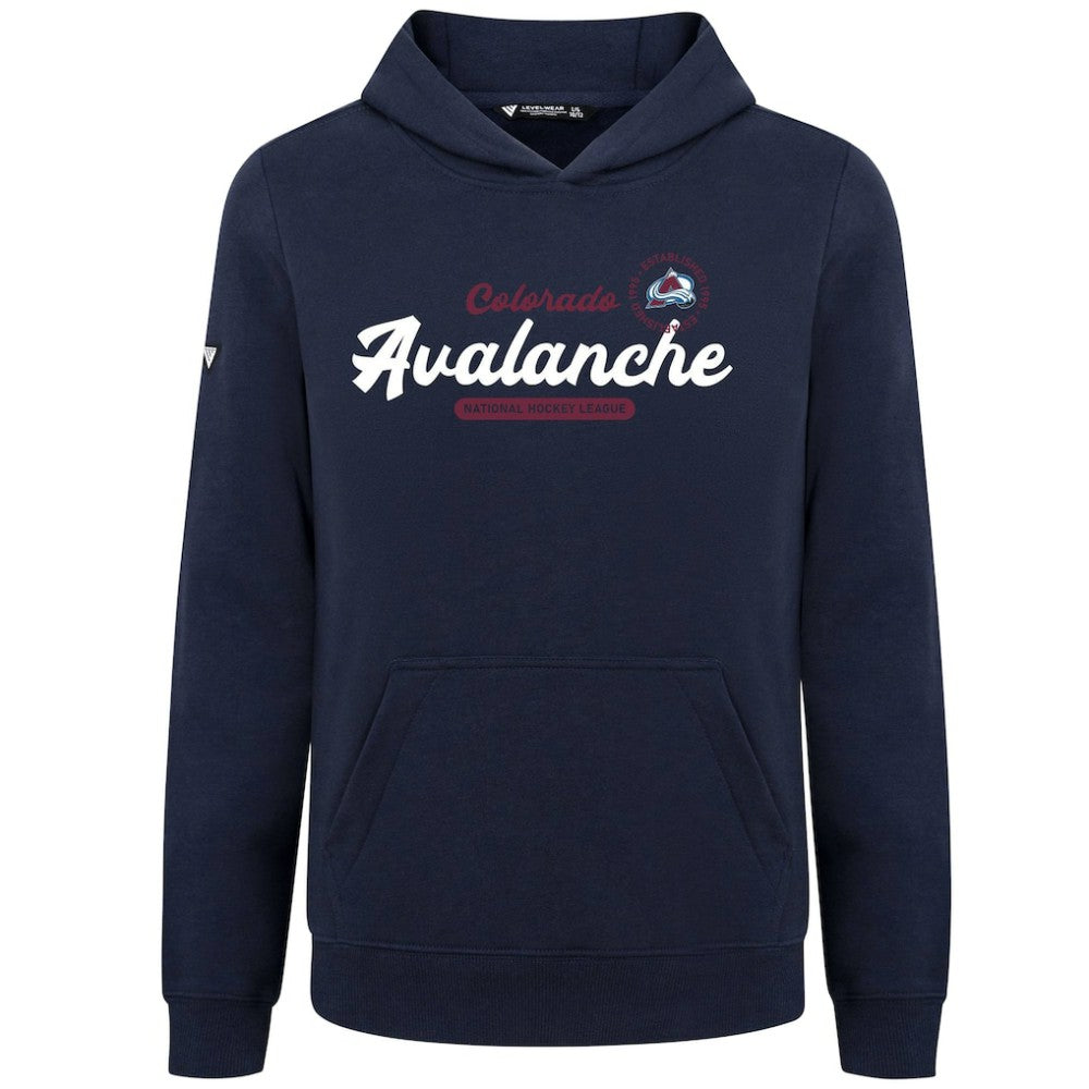 Colorado Avalanche Levelwear Youth Podium Monument Pullover Hoodie Discount