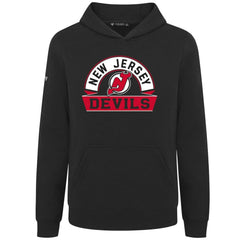 New Jersey Devils Levelwear Youth Podium Banner Arch Pullover Hoodie Sale
