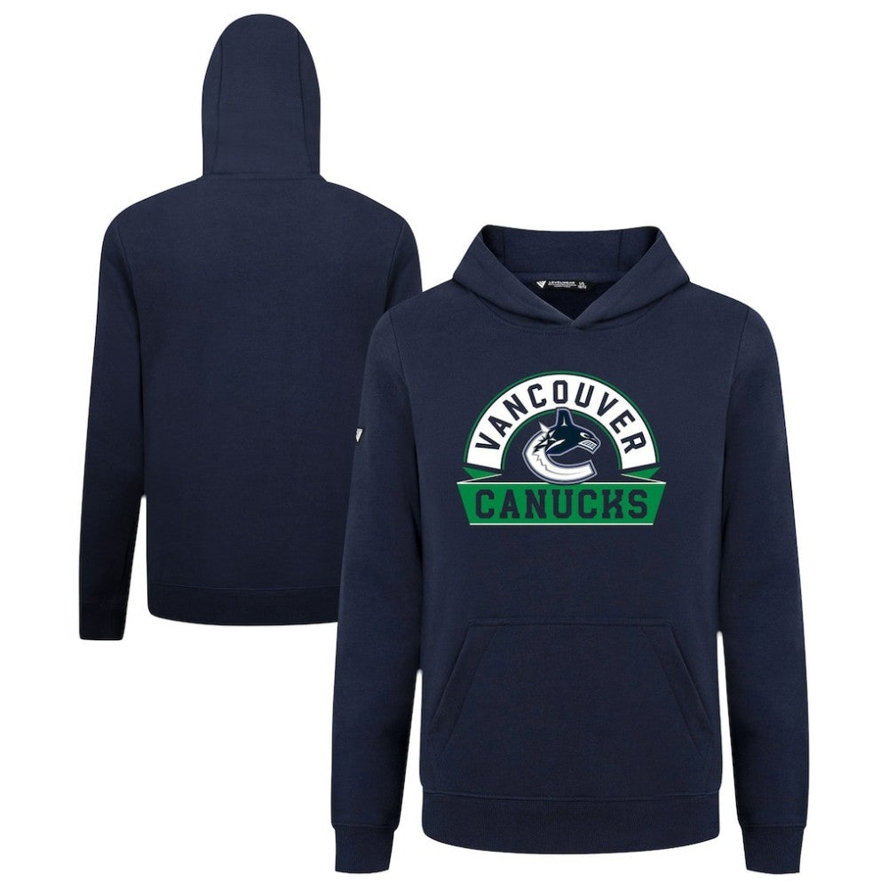Vancouver Canucks Levelwear Youth Podium Banner Arch Pullover Hoodie For Sale