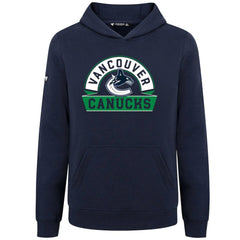 Vancouver Canucks Levelwear Youth Podium Banner Arch Pullover Hoodie For Sale