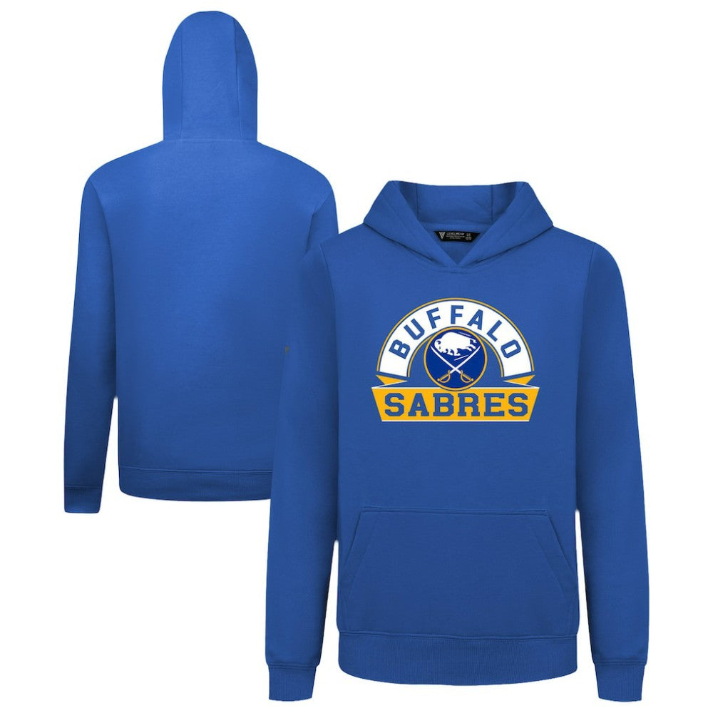 Buffalo Sabres Levelwear Youth Podium Banner Arch Pullover Hoodie Online