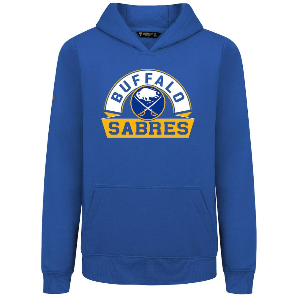 Buffalo Sabres Levelwear Youth Podium Banner Arch Pullover Hoodie Online