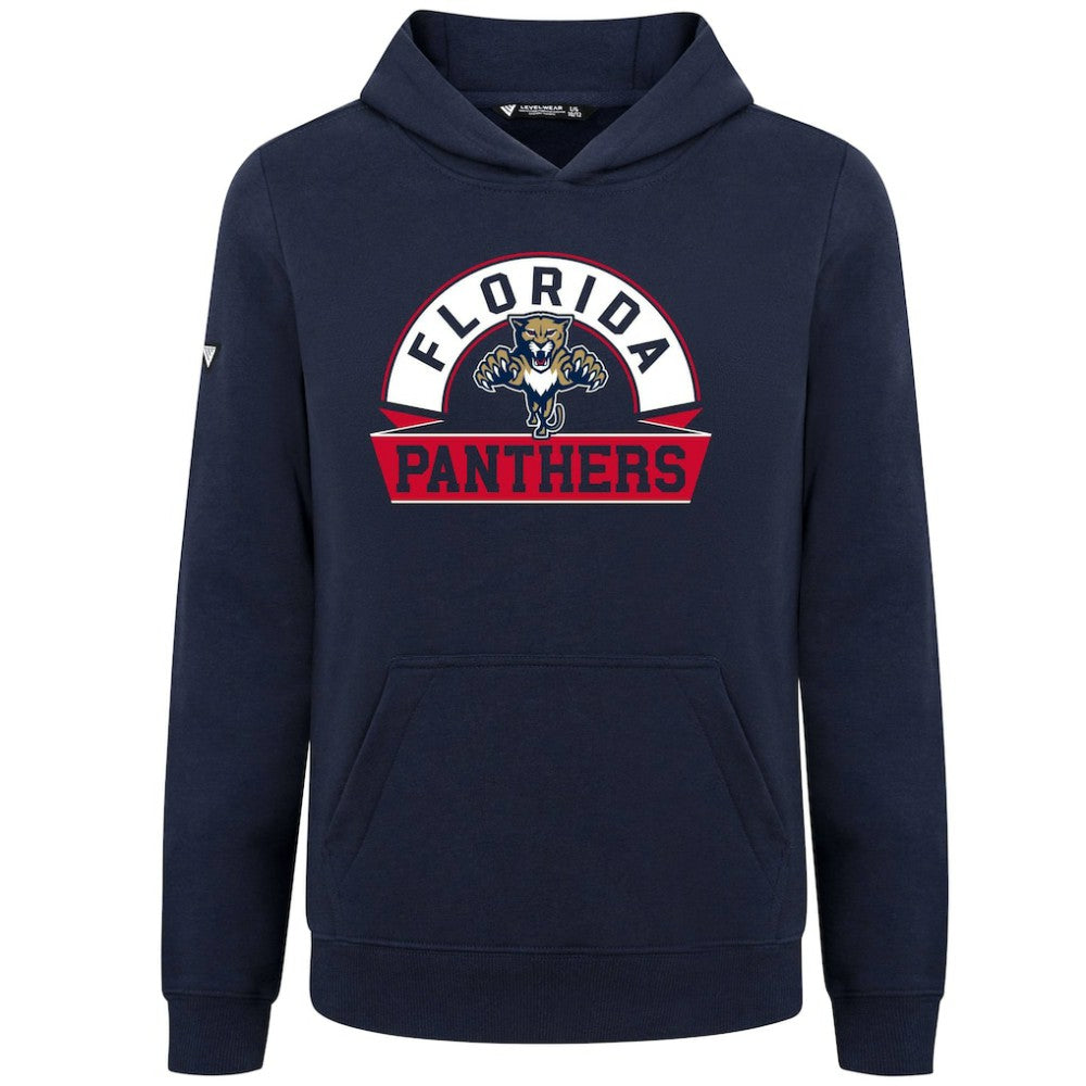 Florida Panthers Levelwear Youth Podium Banner Arch Pullover Hoodie Outlet