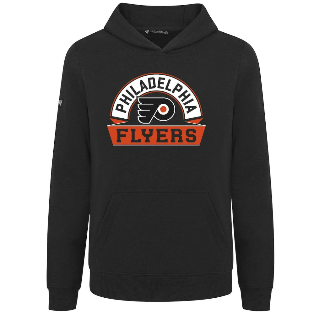 Philadelphia Flyers Levelwear Youth Podium Banner Arch Pullover Hoodie On Sale