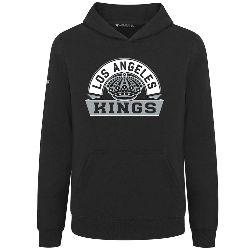 Los Angeles Kings Levelwear Youth Podium Banner Arch Pullover Hoodie Discount