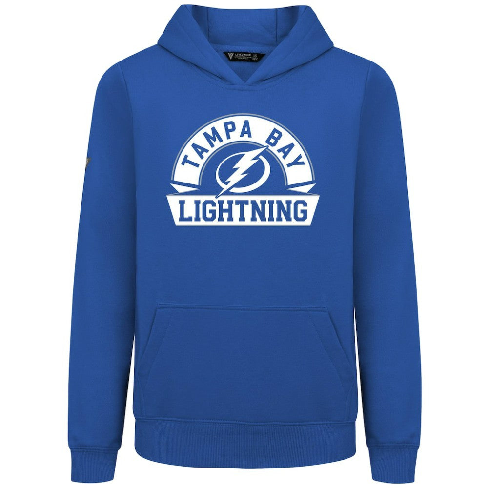 Tampa Bay Lightning Levelwear Youth Podium Banner Arch Pullover Hoodie Discount