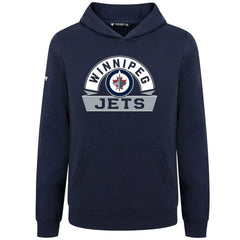 Winnipeg Jets Levelwear Youth Podium Banner Arch Pullover Hoodie On Sale