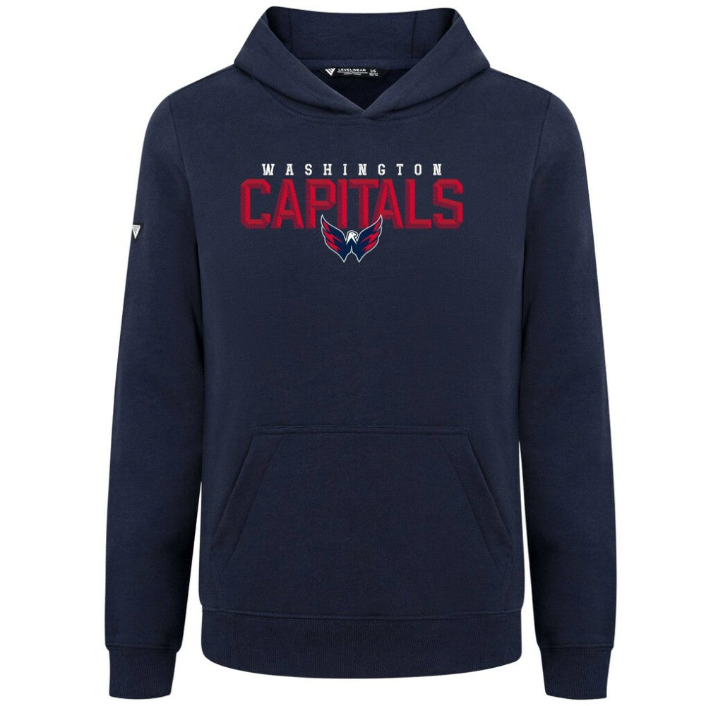 Washington Capitals Levelwear Youth Podium Carve Pullover Hoodie On Sale