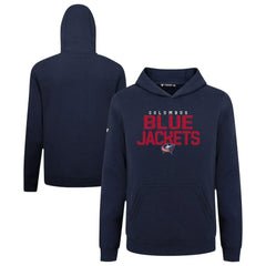 Columbus Blue Jackets Levelwear Youth Podium Carve Pullover Hoodie Outlet