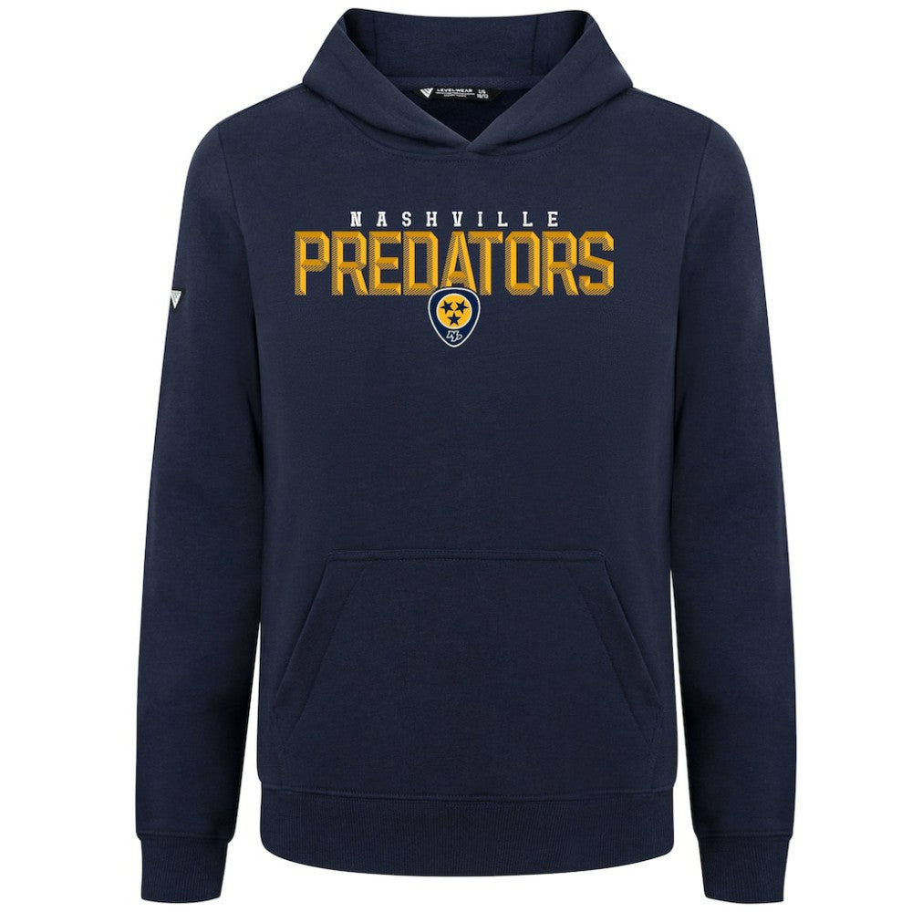 Nashville Predators Levelwear Youth Podium Carve Pullover Hoodie On Sale