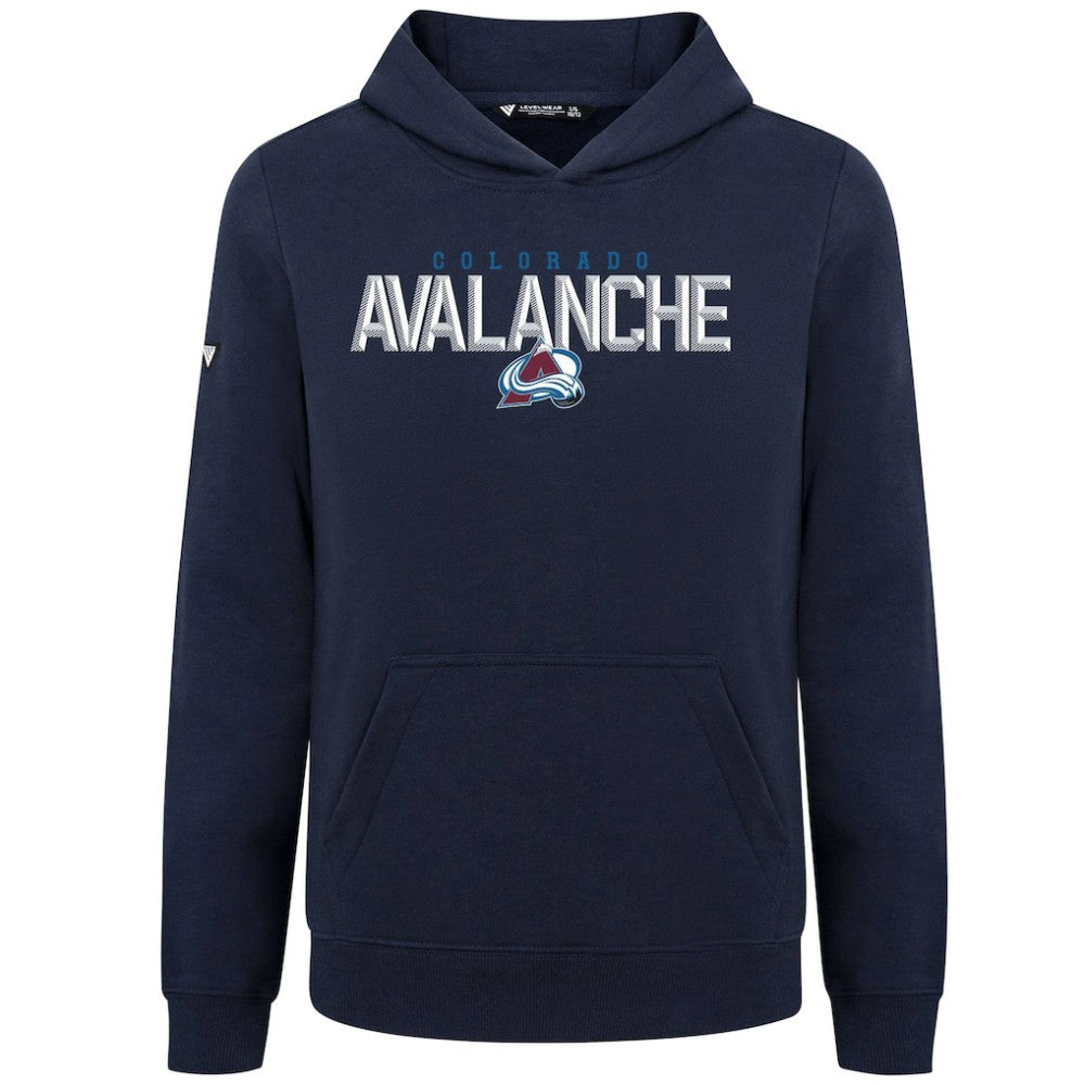 Colorado Avalanche Levelwear Youth Podium Carve Pullover Hoodie Outlet