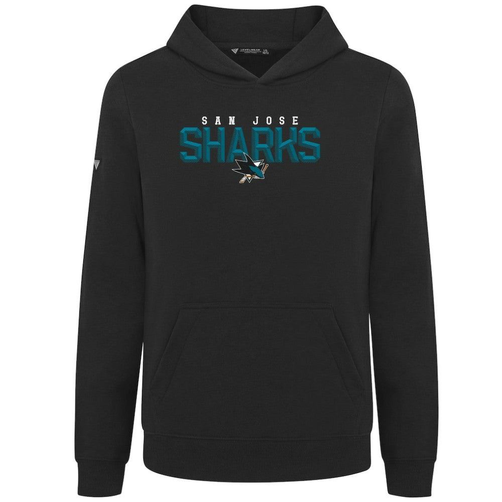 San Jose Sharks Levelwear Youth Podium Carve Pullover Hoodie On Sale