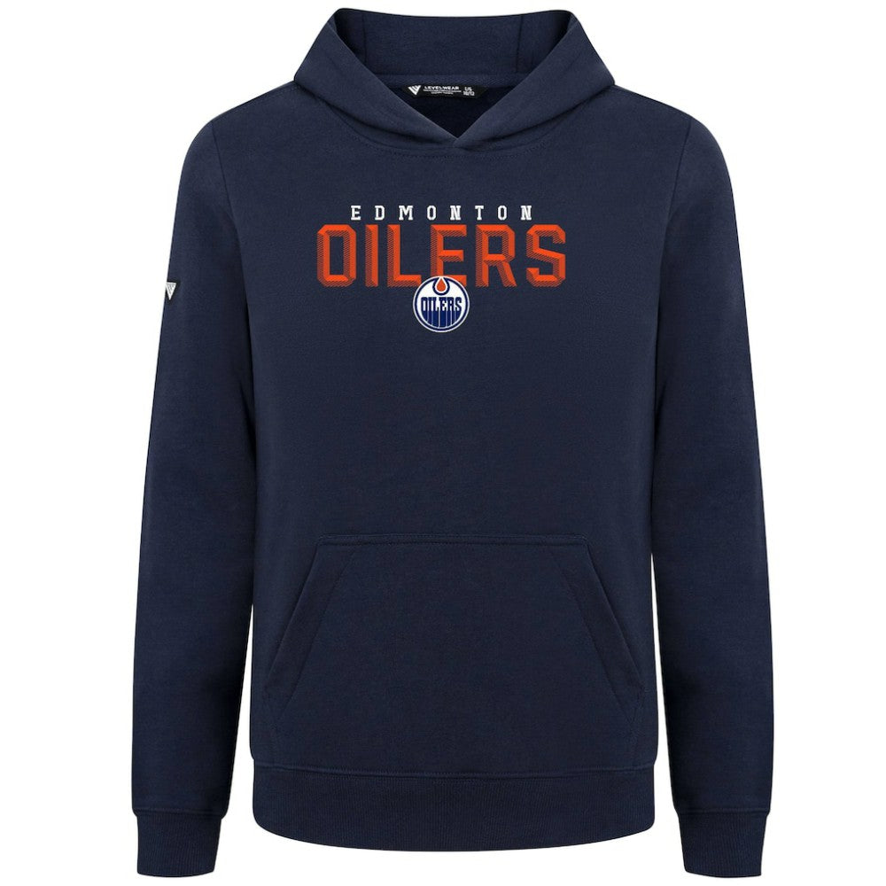 Edmonton Oilers Levelwear Youth Podium Carve Pullover Hoodie Discount