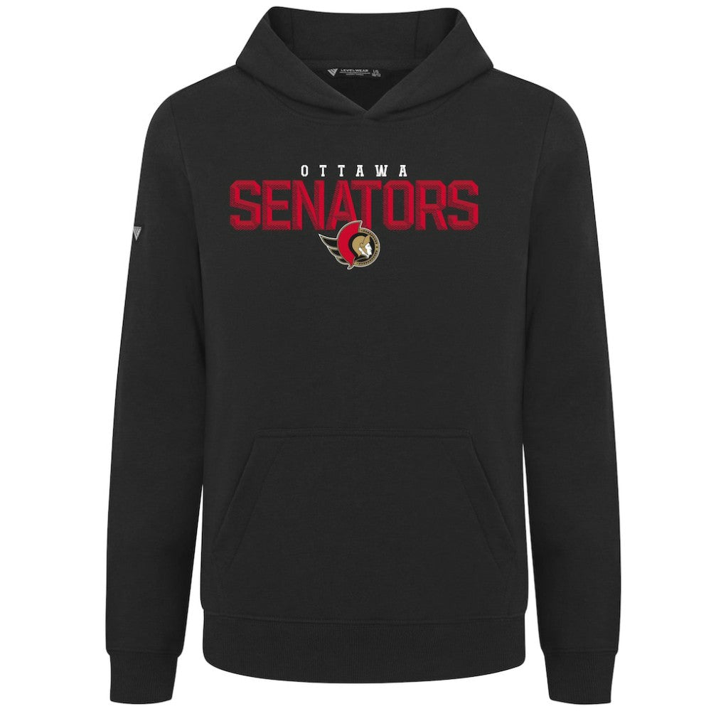 Ottawa Senators Levelwear Youth Podium Carve Pullover Hoodie On Sale