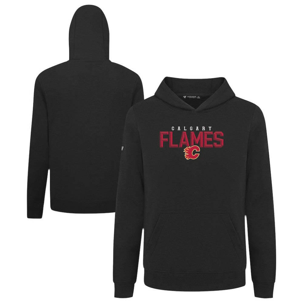 Calgary Flames Levelwear Youth Podium Carve Pullover Hoodie For Sale