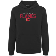 Calgary Flames Levelwear Youth Podium Carve Pullover Hoodie For Sale